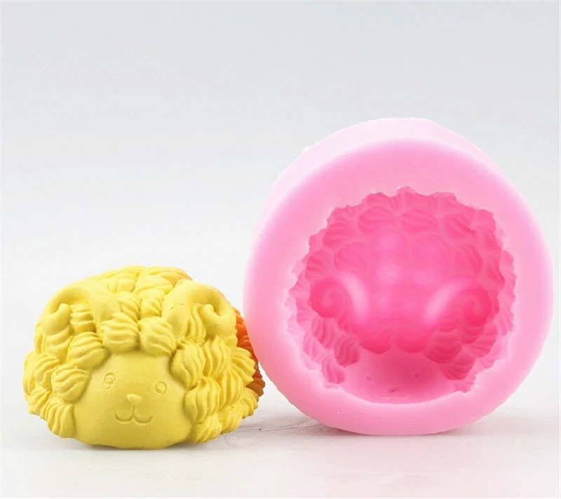 DIY Handmade Soap Mold Cute Sheep Fondant Cake Decorating Mould Food