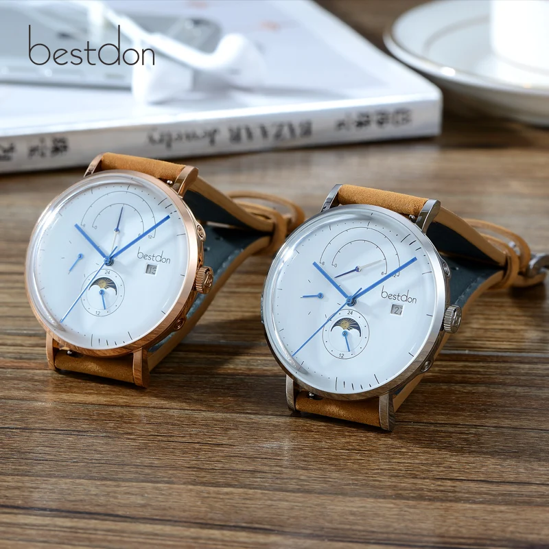 

Bestdon 2018 Hot Sell Automatic Mechanical Watch Top Brand Diver Watch Business Luxury 2.5D Mirror Leather Strap For Men