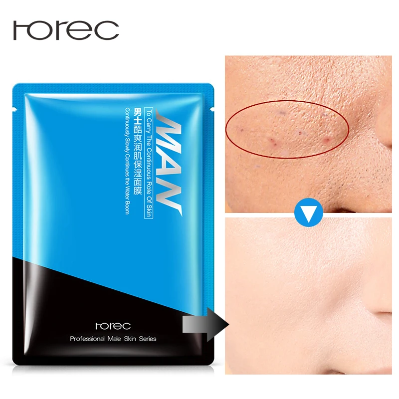 

ROREC Facial Masks Hyaluronic Acid+Collagen Essence Skin Care Deep Cleansing Purifying Pores Moisturizing oil control Face Mask