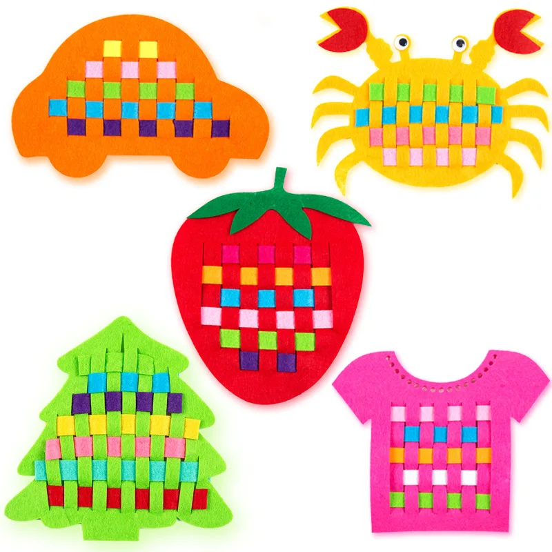 Креативные вязаные Обучающие тканые игрушки когнитивные цветные детские DIY обучающие Игрушки для раннего обучения Развивающие игрушки