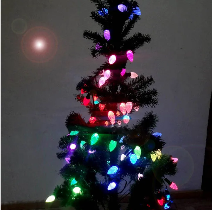Christmas lights fairy guirlande lumineuse LED ball Garland string lights holiday lighting 220V 5Meter party decoration lamps Christmas lights fairy guirlande lumineuse LED ball Garland string lights holiday lighting 220V 5Meter party decoration lamps