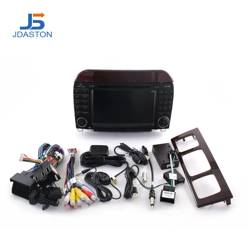 Excellent JDASTON Android 9.0 Car DVD Player For Mercedes Benz W220 W215 S Class S280/S320/S350/S400 Multimedia GPS Stereo 2 Din Car Radio 4