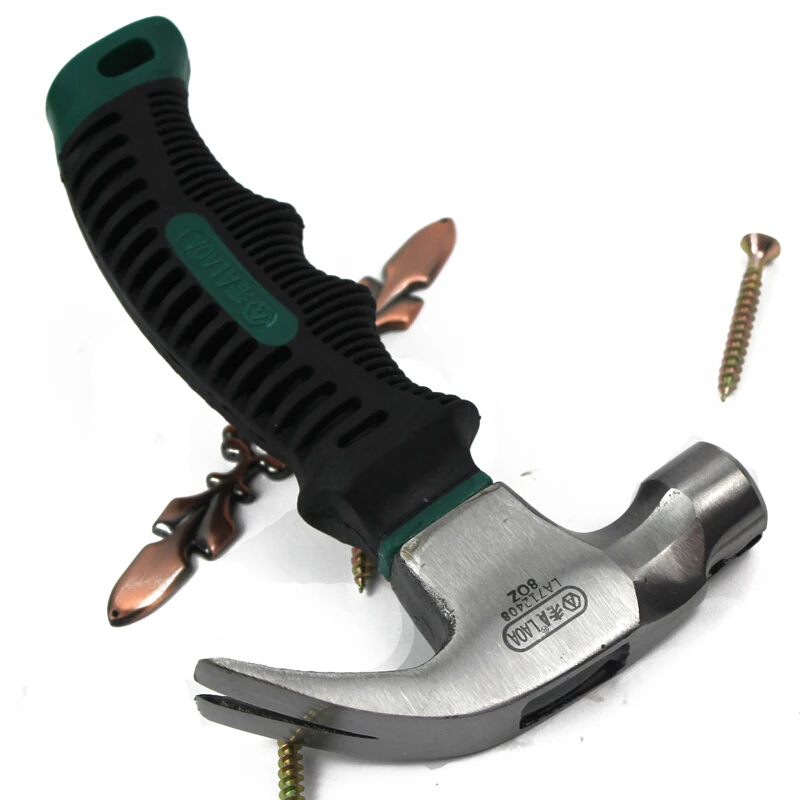 Najtaniej LAOA Mini młotek ciesielski z rozcięciem 8OZ młotek do gwoździ narzędzie stalowe narzędzia do obróbki drewna