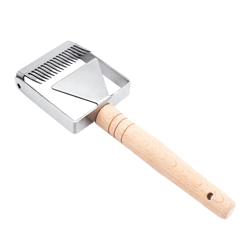 

Hot Stainless Steel Bee Hive Uncapping Honey Fork Scraper Shovel Beekeeping Tool FQ-ing