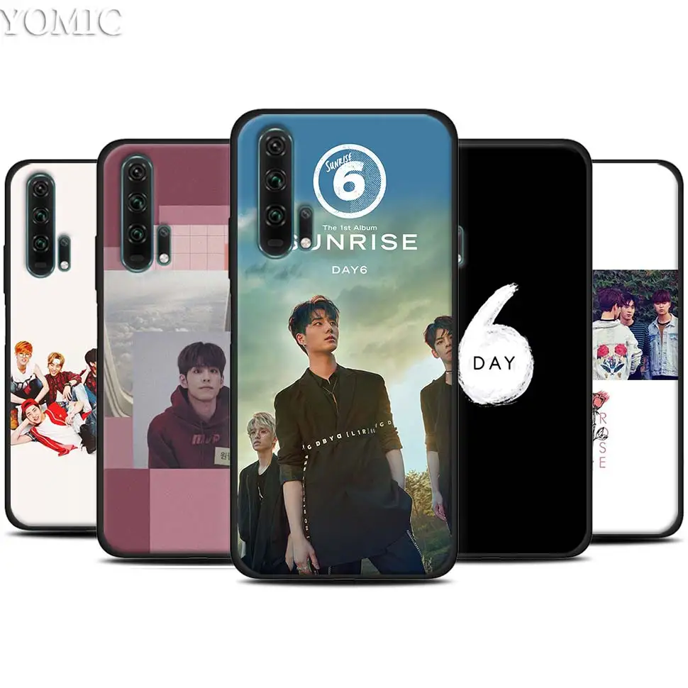 

day6 kpop Black Silicone Case for Huawei Honor 20 Pro 10 20 Lite 20i V20 8X 8C 8A 8S Play Enjoy 9e 9s Case