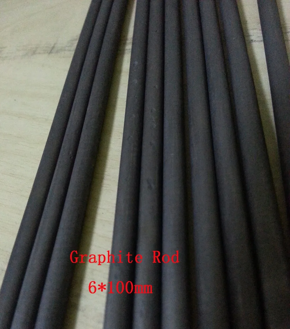 6mm*100mm High Purity Carbon Graphite Rod Bar For Electrodes ,Smelting,Casting ,Scientific