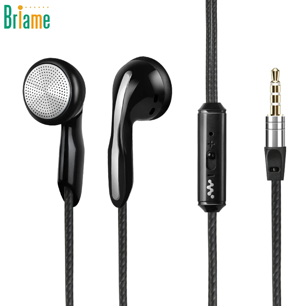 

Briame Bass Sound Earphone In-Ear Sport Headphone with mic for xiaomi iPhone Samsung Headset fone de ouvido auriculares MP3