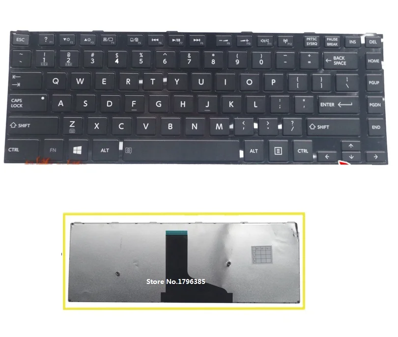 NEW FOR Toshiba Satellite C40-B C40d-B C40t-B Keyboard Spanish Teclado Frame BLK