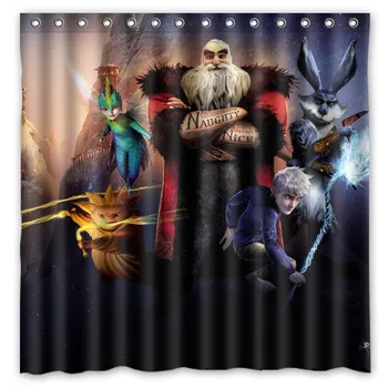 

Polyester Shower Curtain Rise of the Guardians Cartoon Modern Design Waterproof Fabric Curtains For Bathroom 180x180cm
