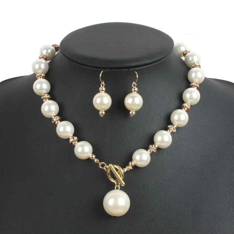 Ожерелье и вечерние Ги из жемчуга Многослойные золотистого цвета|costume pearl jewelry