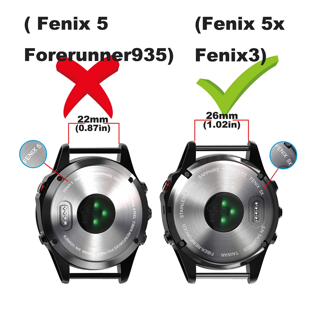 26 мм 22 мм ремешок для часов Garmin Fenix 6X 5X 3HR силиконовый ремешок с быстроразъемным браслетом для Garmin Fenix 6 5 5X Plus/945/935