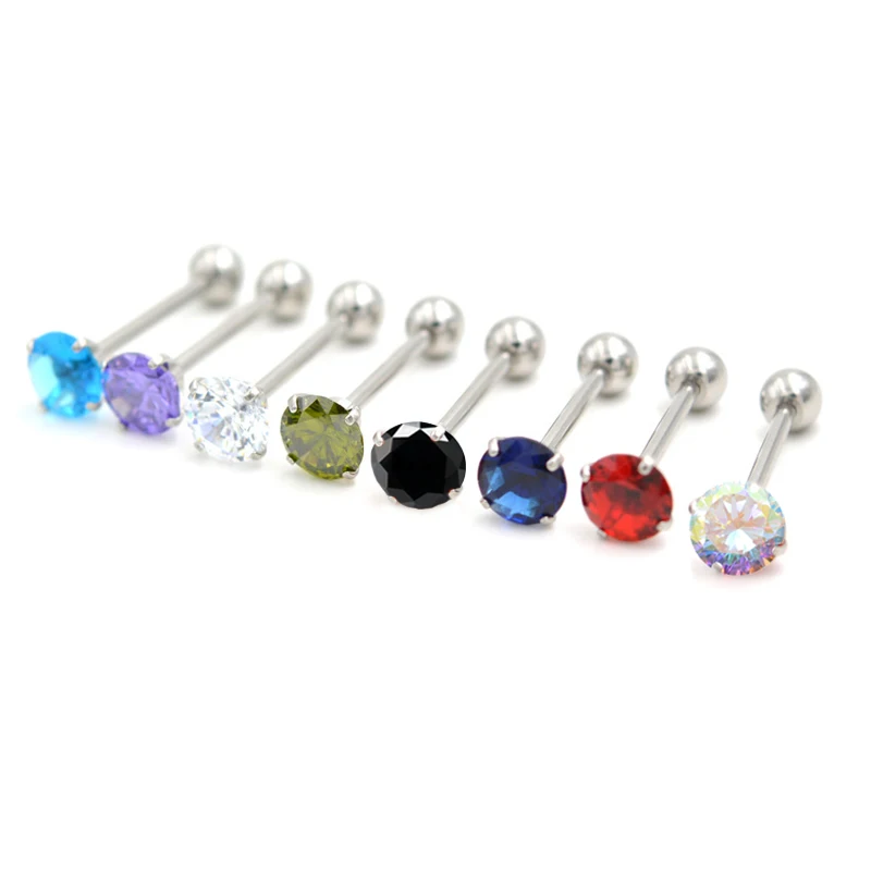 

316L Stainless Steel Tounge Rings for Women Punk Party Nipple Barbell Nightclub Tongue Piercing for Men Body Piercing Jewelry