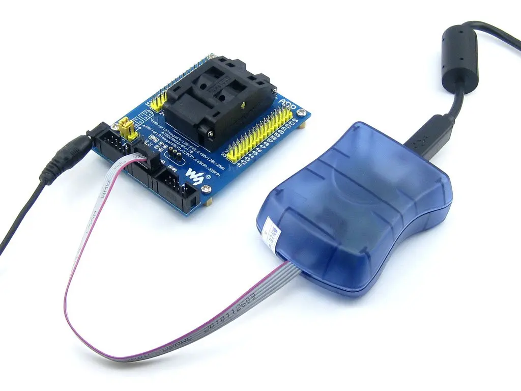 Адаптер программирования M64 + ADP AVR IC тестовая розетка для ATmega64 ATmega128 TQFP64