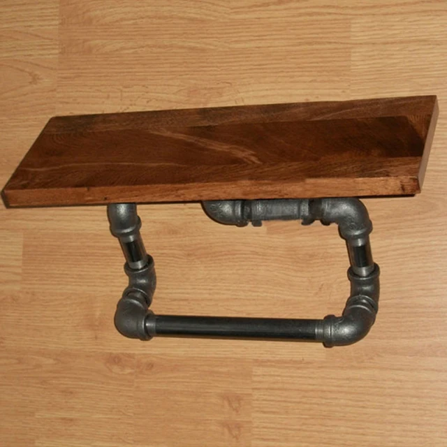 1 UNID Loft Retro Cocina Organización De Almacenamiento Tubo De Hierro