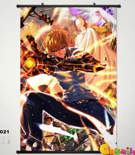 

Anime ONE PUNCH-MAN Saitama Oppai Home Decor Poster Wall Scroll 19 New Year Gift