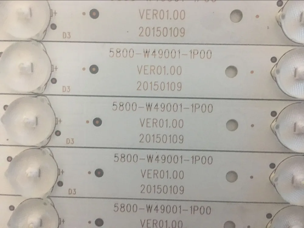 1 комплект = 10 шт. светодиодная подсветка для 49E3000 49E6000 49E360E/5ERS 5800 W49001 1P00 W50001 480 мм 6