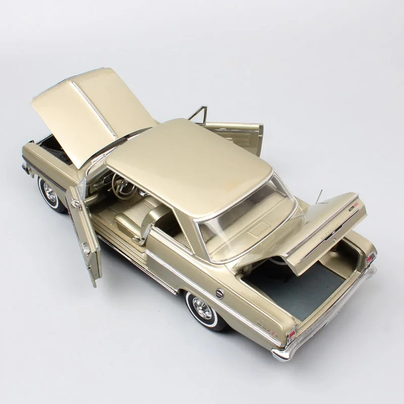 Детские 1:18 масштабные большие винтажные Sunstar 1963 Chevrolet Chevy II Nova coupe Diecasts& Toy Vehicles модели автомобилей игрушки для коллекции