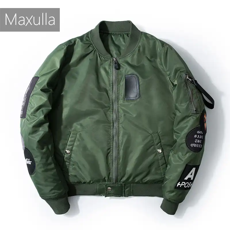 Maxulla Original Bomber Jackets Ma1 Embroidery Zipper Jackets Streetwear Stylish Hip Hop Pilot Jacket Men Street Wear Mla017 Jackets Aliexpress