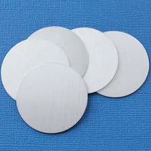 50 Алюминий штамповка метки зеркального блеска Серый Круглый Круг диск теги пустой 58 мм 0758lt
