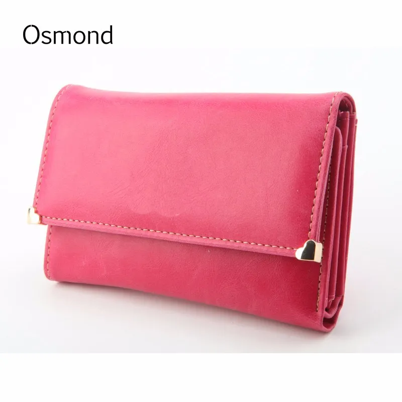

Osmond Women Wallets Long Wallet Metal Heart Leather Lady Coin Purses Multi-function ID Credit Card Holders Money Pu Purse