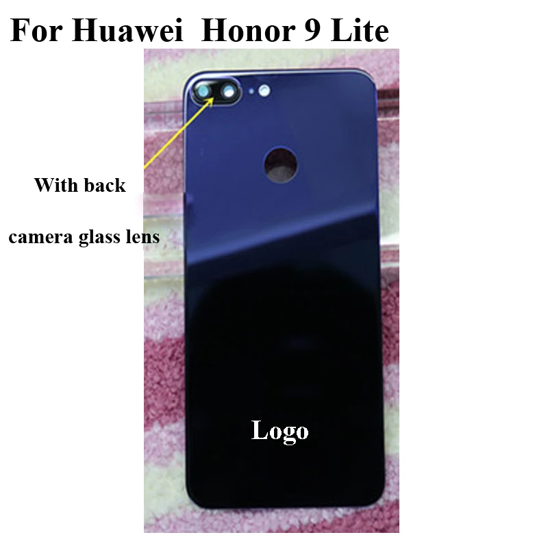

Back cover Battery Cover Case For Huawei Honor9 Lite with back camera glass lens test good For Huawei Honor 9 Lite LLD-AL10