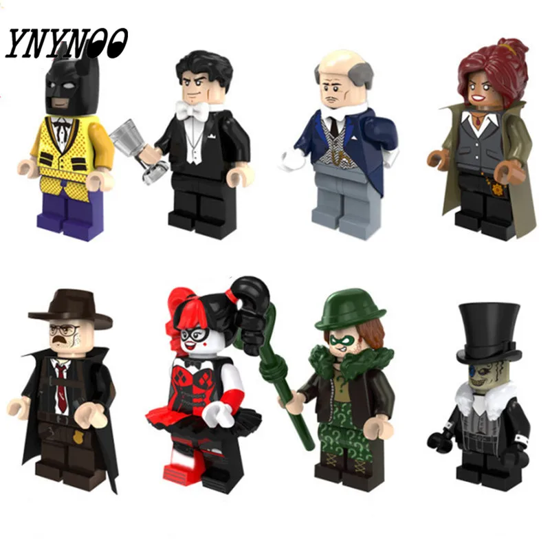 

YNYNOO 480pcs 8045 Super hero Marvel Harley Quinn Commissioner Barbara Gordon Riddler Bataman Penguin Building Blocks Baby Toys