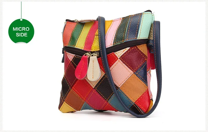 AEQUEEN весенние Лоскутные сумки через плечо женская винтажная сумка на плечо маленькие сумки-почтальонки из натуральной кожи случайный цвет