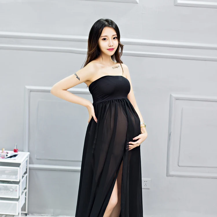 Женская черная юбка для беременных реквизит для фотосъемки элегантная одежда для беременных Платья для фотосъемка беременных