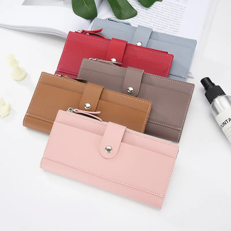 

Woman Long Wallet Burse Notecase Many Department Wallet Hot Sale Ladies Card Bag Money Clip Wallet 2019 Female Teenage Pocket