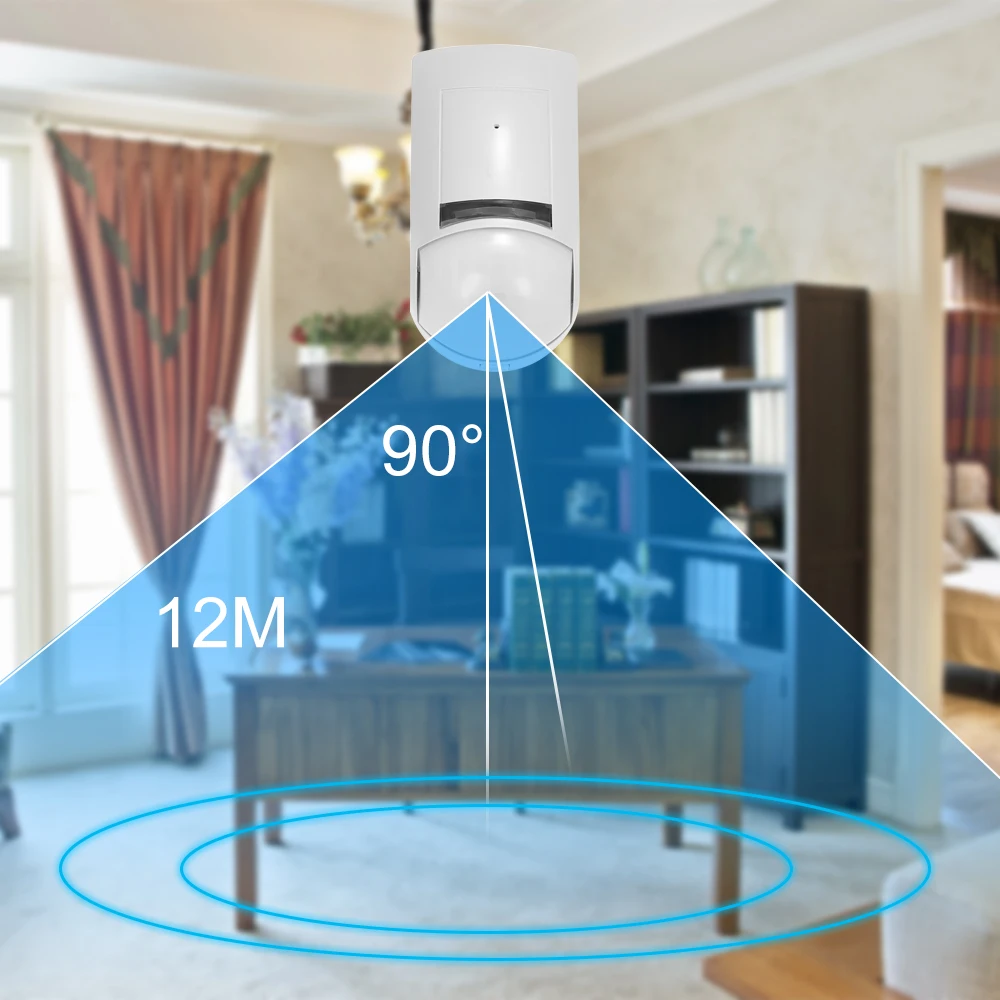 Двойной пассивный инфракрасный и микроволновой детектор движения PIR сенсор проводной Настенный сигнализация NC выход охранная сигнализация