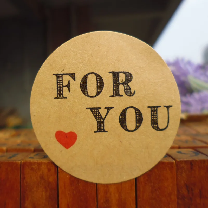 

102pcs Creative Red Heart For You Seal Stickers for DIY Handmade Product Stationery Sticker Lable Gift Sticker Dia.3.5cm
