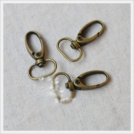 

25sets/lot backpack swivel trigger bag snap hooks hardware lobster clasp 2cm