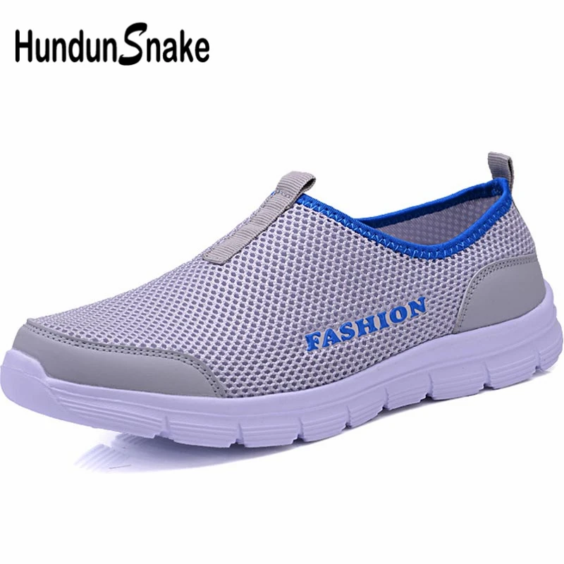 

Hundunsnake Slip-On Men Sport Shoes Sports Sneakers Male Shoe Adult For Running Shoe Summer Chaussure Homme 2019 Gray Walk A-030