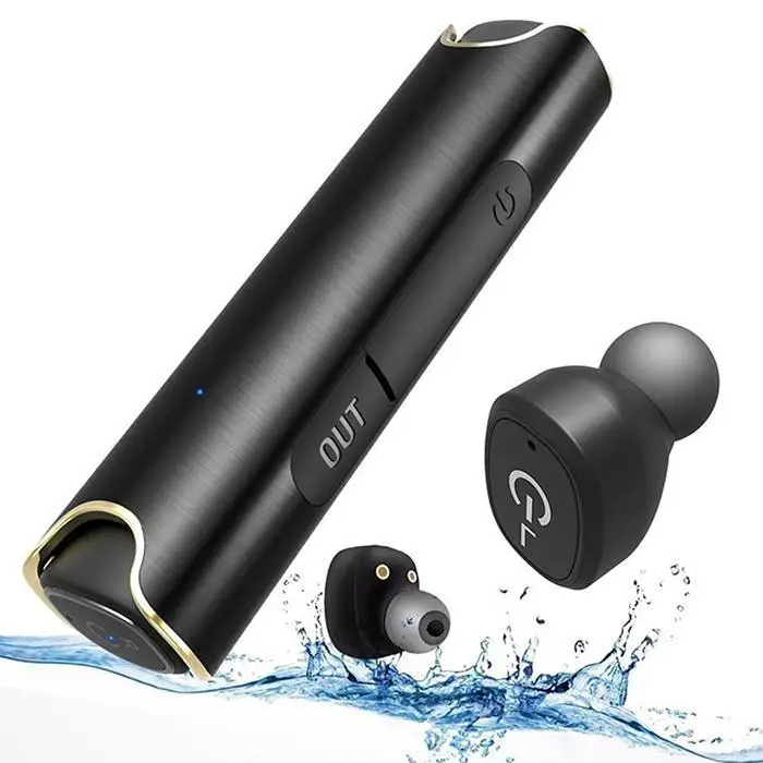 Портативный мини TWS беспроводные Bluetooth наушники стерео Handsfree IPX7 водонепроницаемая Спортивная гарнитура для телефона наушники