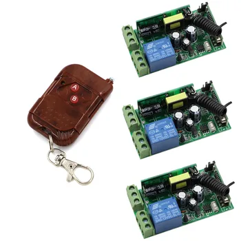 

Hot Sale AC85V-250V 1CH RF Switch Learning Code Lighting Controllers and Receiver 1 Relay Wide Voltage Switch 315/433mhz
