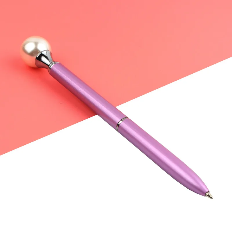 15 шт./лот, цветная перламутровая металлическая шариковая ручка, 15 цветов, Kawaii queen's crutch, шариковая ручка для школьных принадлежностей, boligrafos, ручки унисекс - Цвет: 15PCS Purple