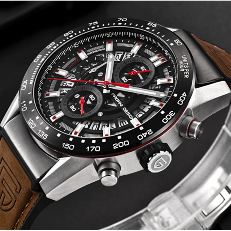 Skeleton Brown Leather Men