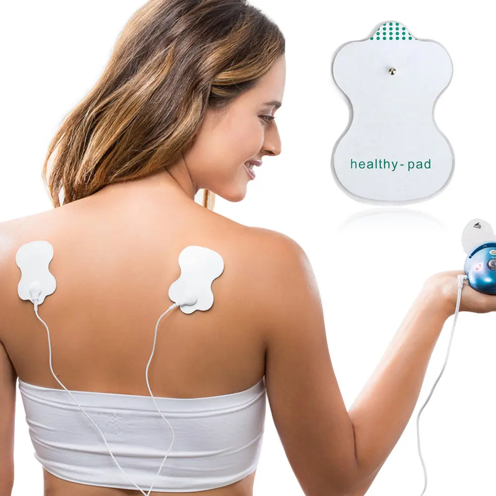 10PCS Electrode Pads for Tens Acupuncture Silicone Slimming Massager Digital Therapy Machine myostimulator Adhesive Gel pad Set