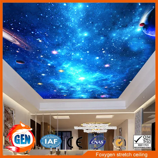 2017 New Hot Sale Pvc Stretch Ceiling Design False Ceiling Price