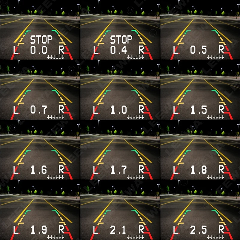 LEEWA Car 8 sensor s+ 4-светодиодный CCD камера+ 3," монитор спереди и сзади двойной датчик парковки система заднего вида# CA4449