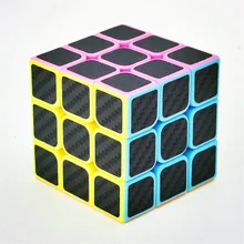 Zcube Carbon Fiber Sticker Magic Cube 3x3x3 Puzzle Cubes Speed Cubo Square Puzzle Gifts Educational Toys