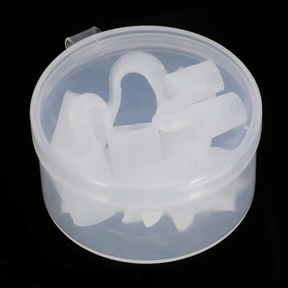 

4PCs/Box Silicone Anti Snoring Clip Relieve Snore Stopper Guard Easy Sleeping Breath Aid Sleep Apnea Clip Nasal Dilator Device