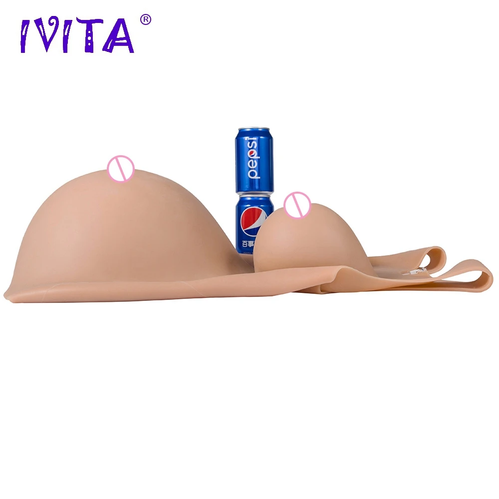 Реалистичная силиконовая форма для груди IVITA 6300 г искусственные трансвеститов