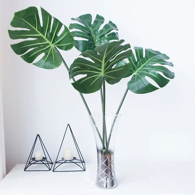 Green Artificial Monstera Turtle Leaf Wall Artificial