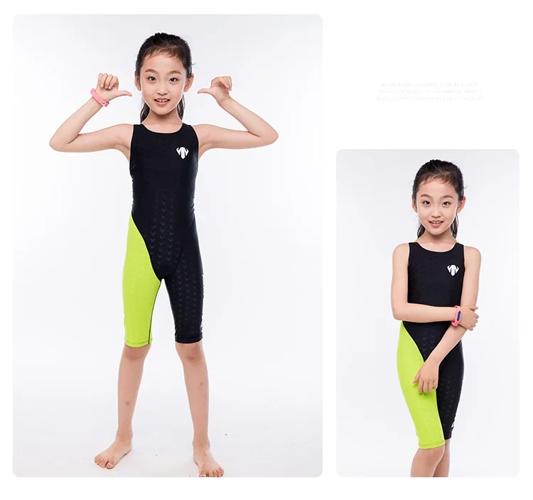 HXBY купальный костюм для девочек, детский сдельный профессиональный костюм для плавания, тренировочный купальник, детский купальник для соревнований, женский купальник