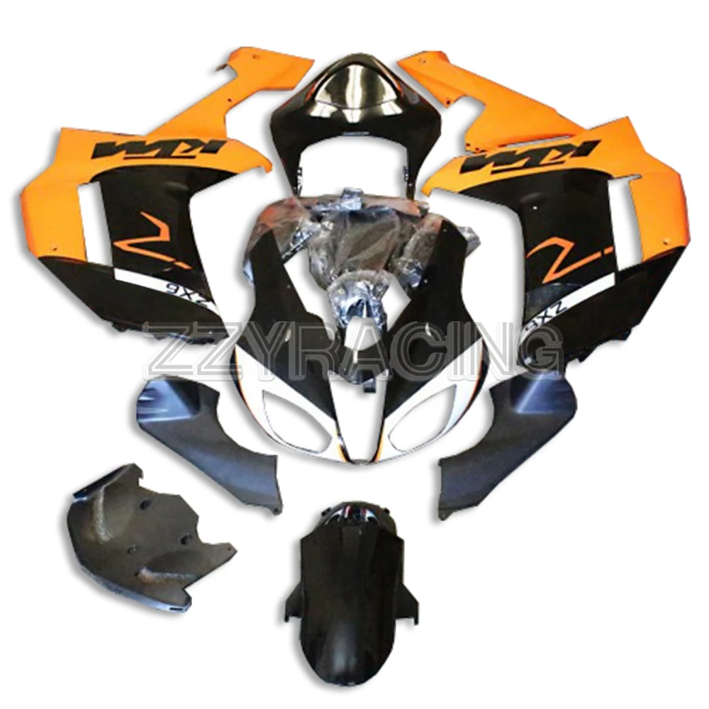 

Injection Fairings Kits for Kawasaki ZX6R 2007 2008 Year ZX-6R 07 08 Complete Motorcycle Body Kit Orange Black New Panels