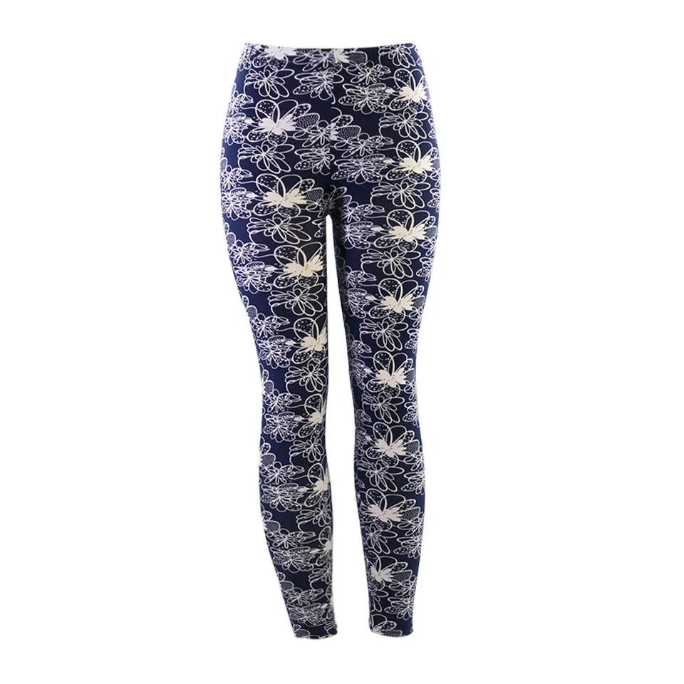 Women Digital Floral Printing Leggings Workout Leggings High Waist Push Up Leggins Mujer Fitness Leggings Women'S Pants - Цвет: Коричневый