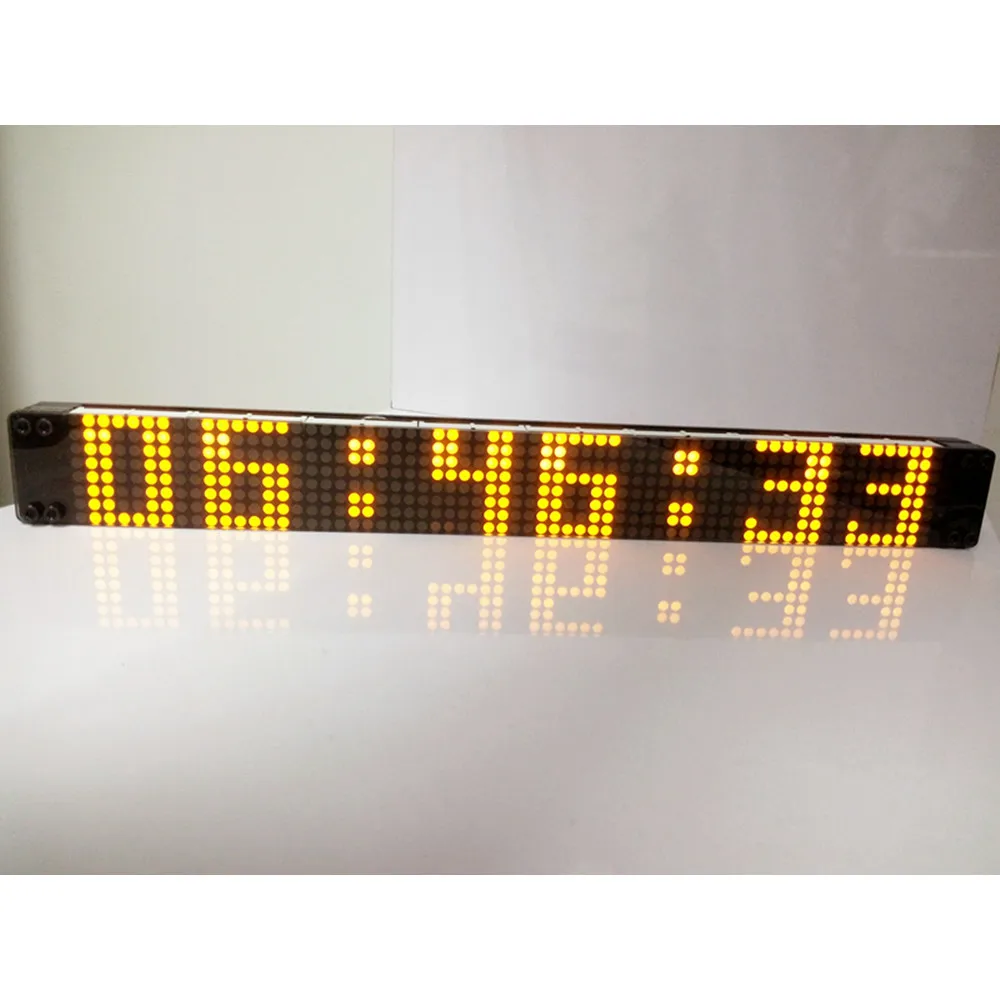 DIY ! Remote Control Large Big Digital LED Wall Clock Modern Design