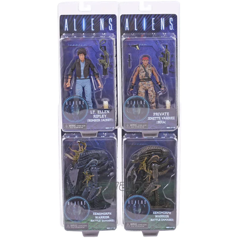 Инопланетянин NECA LT.Ellen riply персональный Дженетт Васкес ксеноморф воин ПВХ фигурка