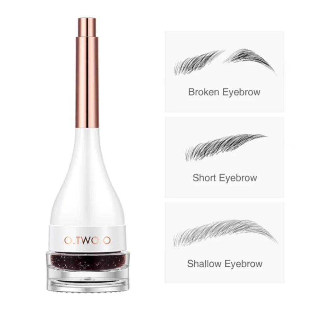 

3D Eyebrow Fiber extension Cream Waterproof Instant Eyebrow Eyelash Hair Extension with Eye Brow Brush for Women and Men Make Up